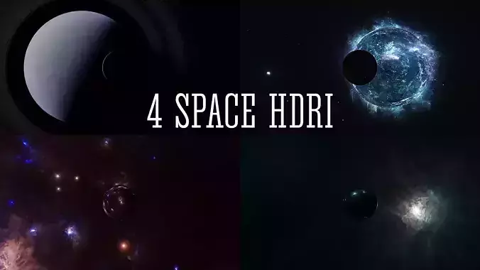 Space and nebula HDRI Sci-fi 3D Model Collection
