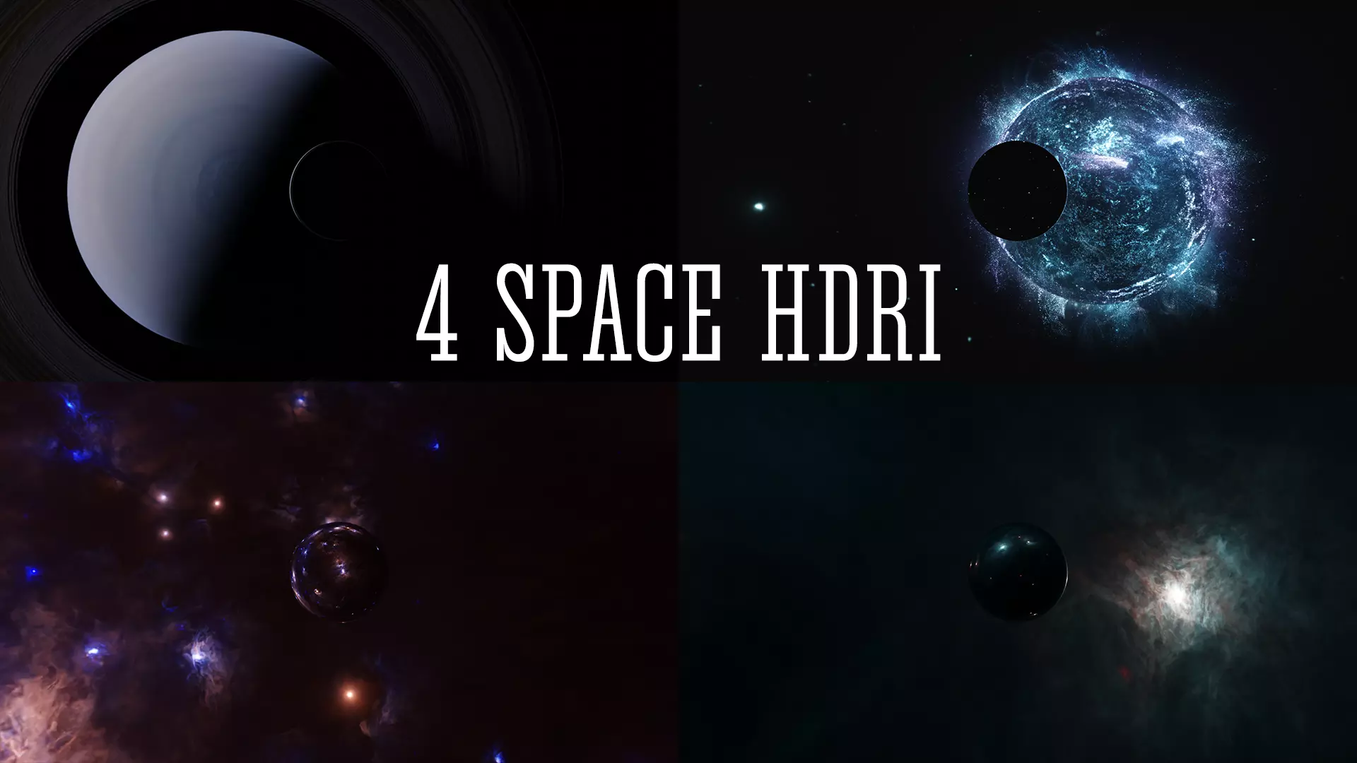 Space and nebula HDRI Sci-fi 3D Model Collection Low-poly 3D model