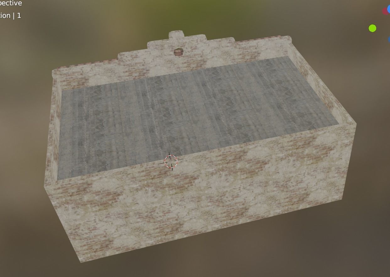 house building 2 Low-poly 3D model_1