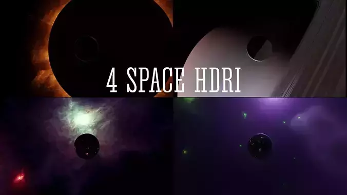 Space and nebula HDRI Sci-fi 3D Model Collection