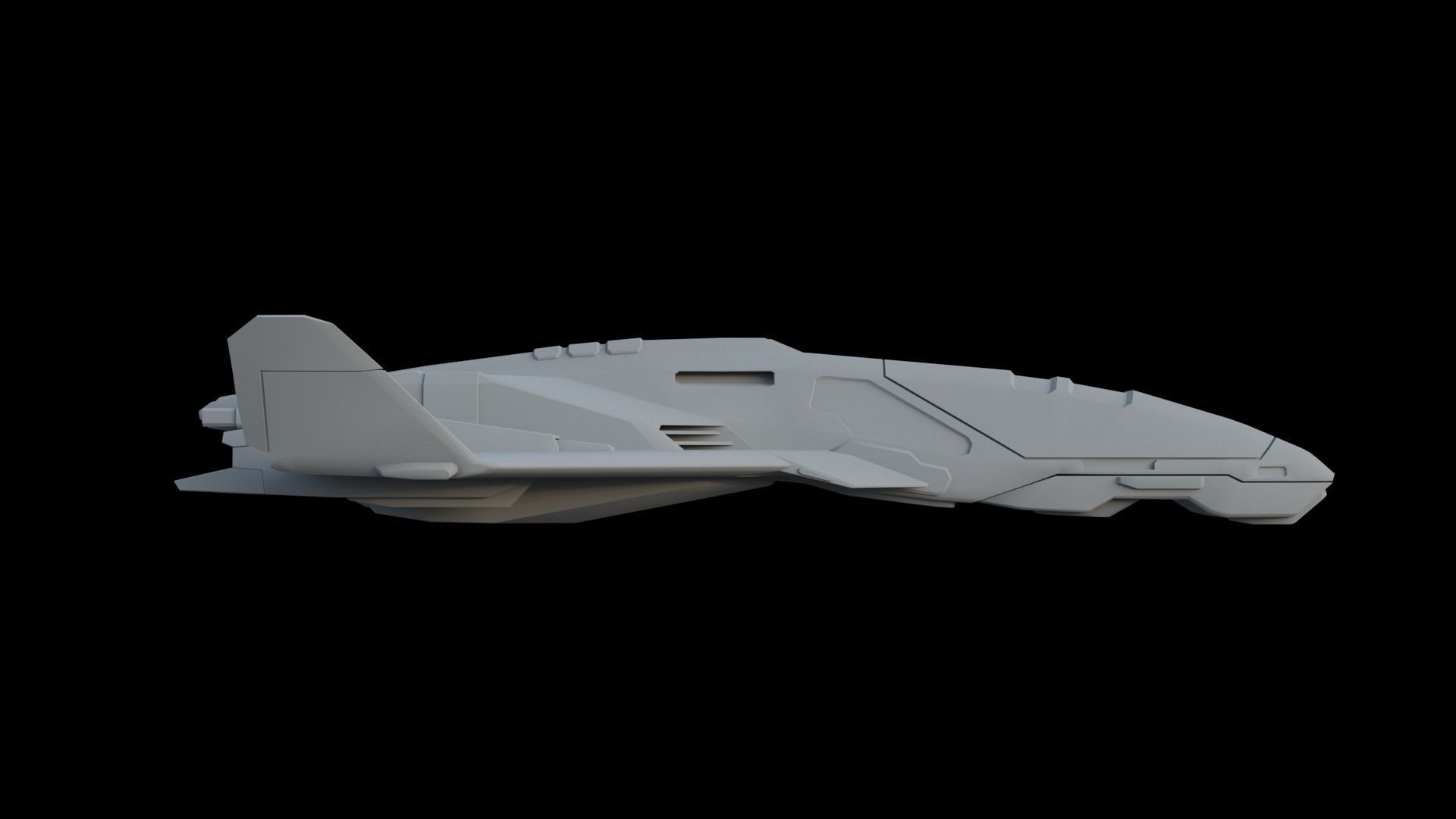Sci Fi SET -  Aircraft Spaceship 3D model_14