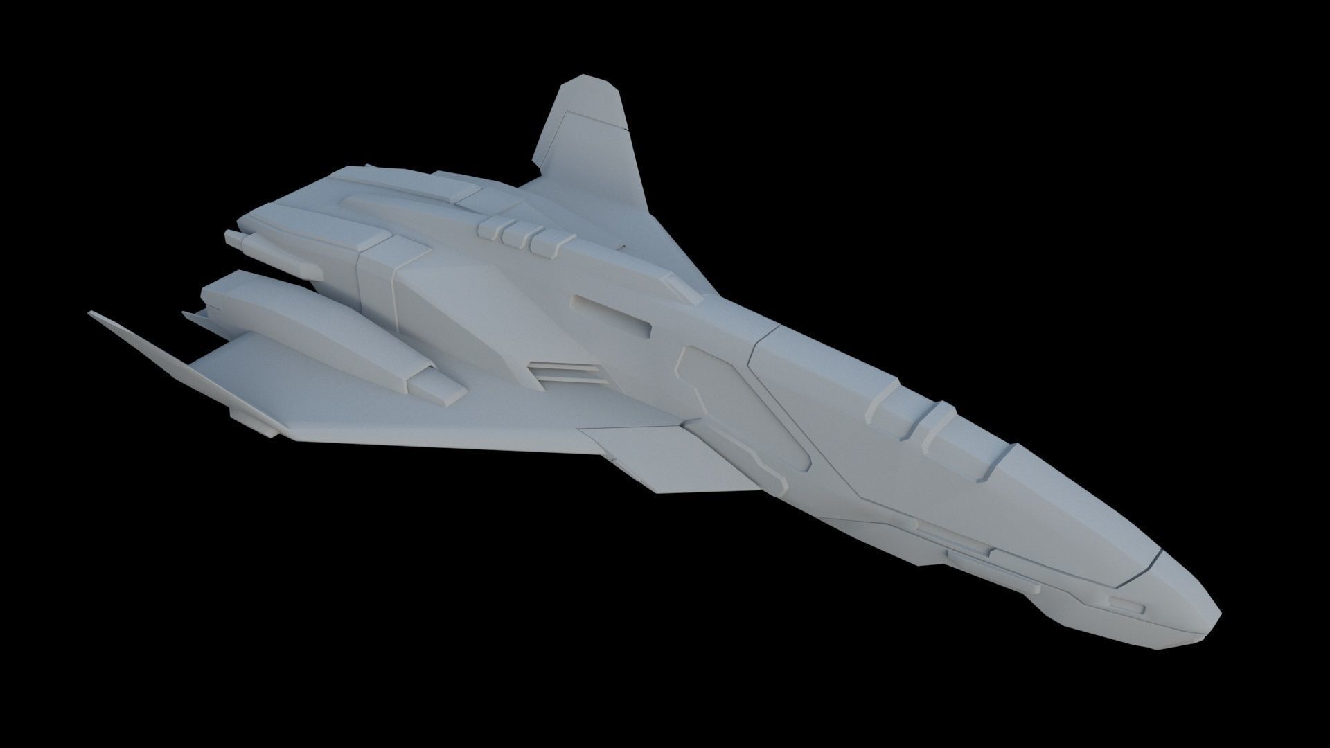 Sci Fi SET -  Aircraft Spaceship 3D model_11