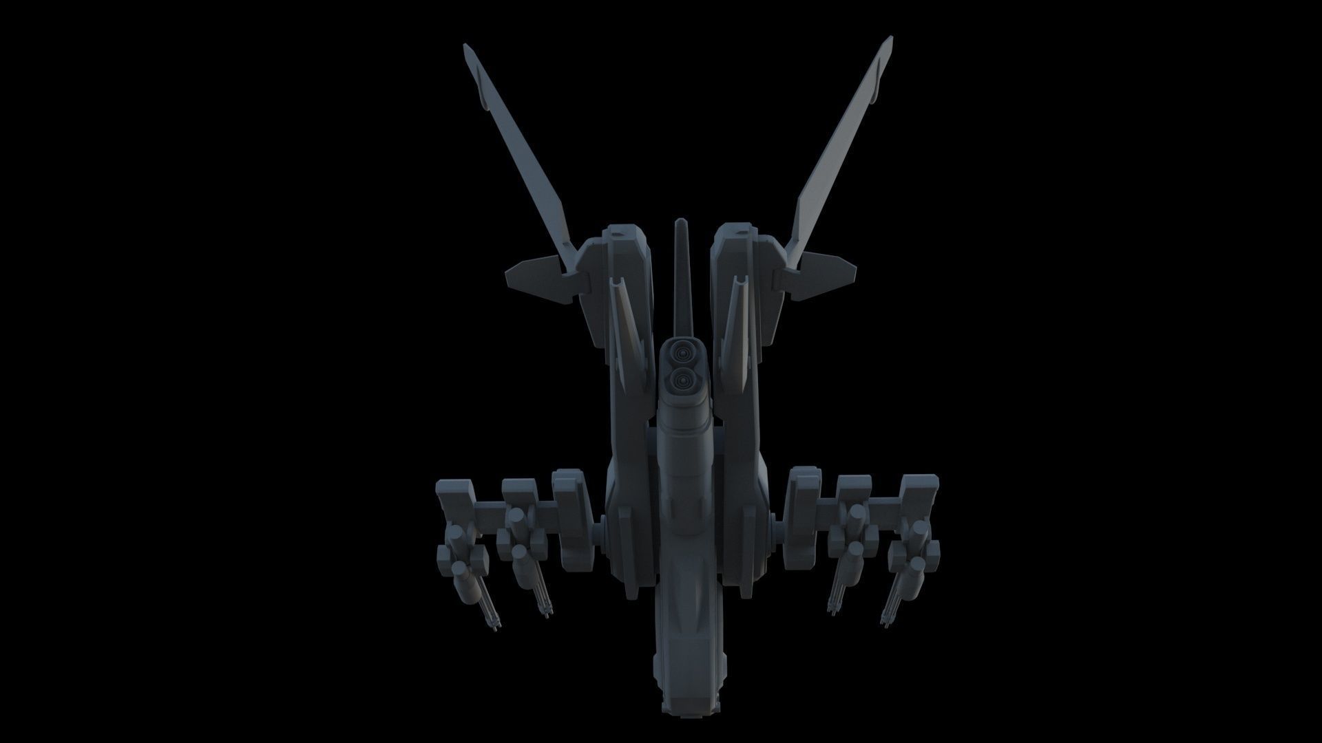 Sci Fi SET -  Aircraft Spaceship 3D model_20