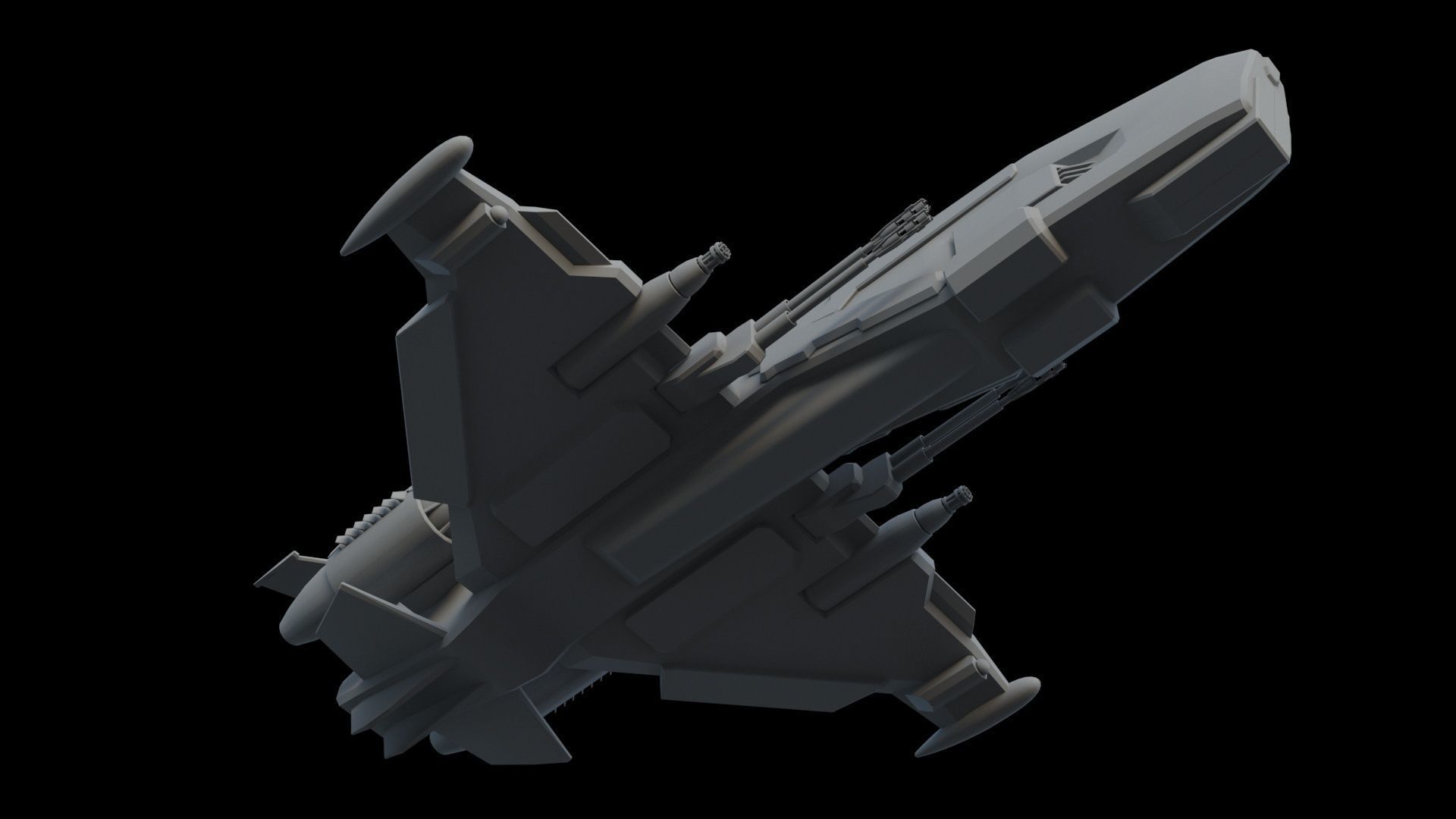 Sci Fi SET -  Aircraft Spaceship 3D model_22