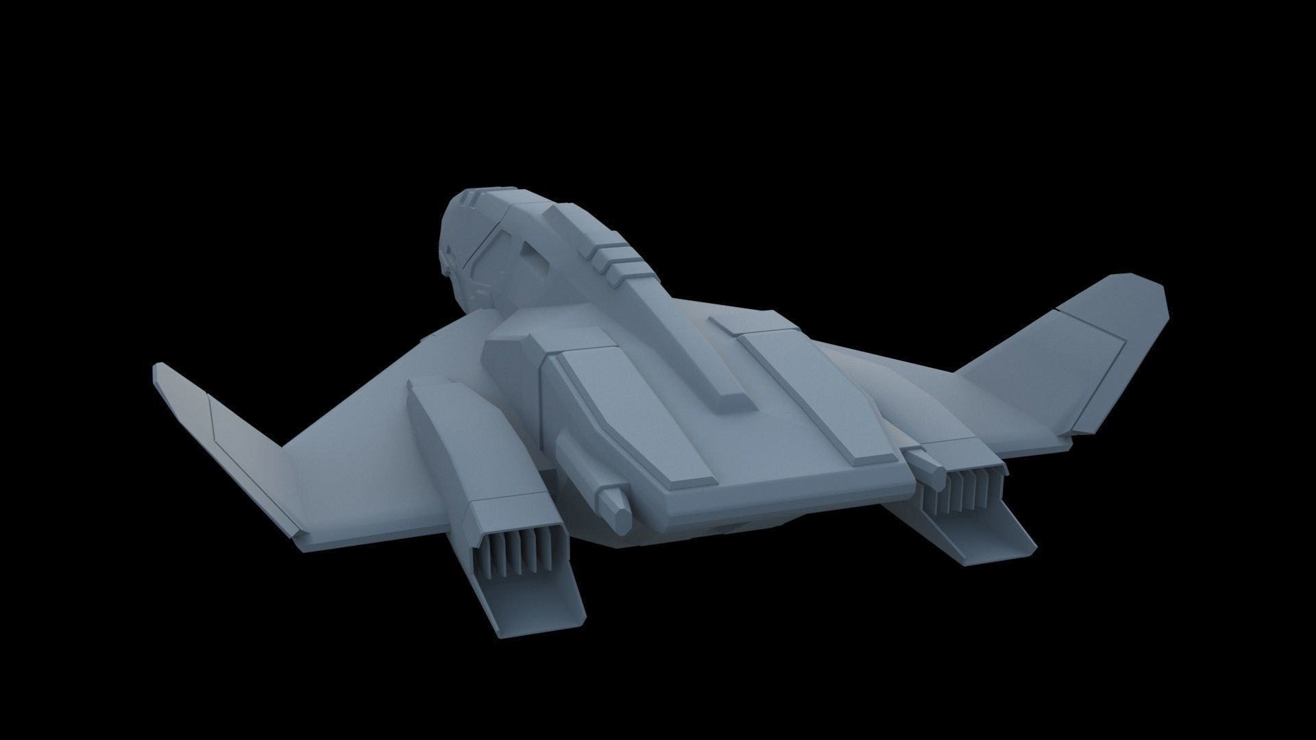 Sci Fi SET -  Aircraft Spaceship 3D model_15