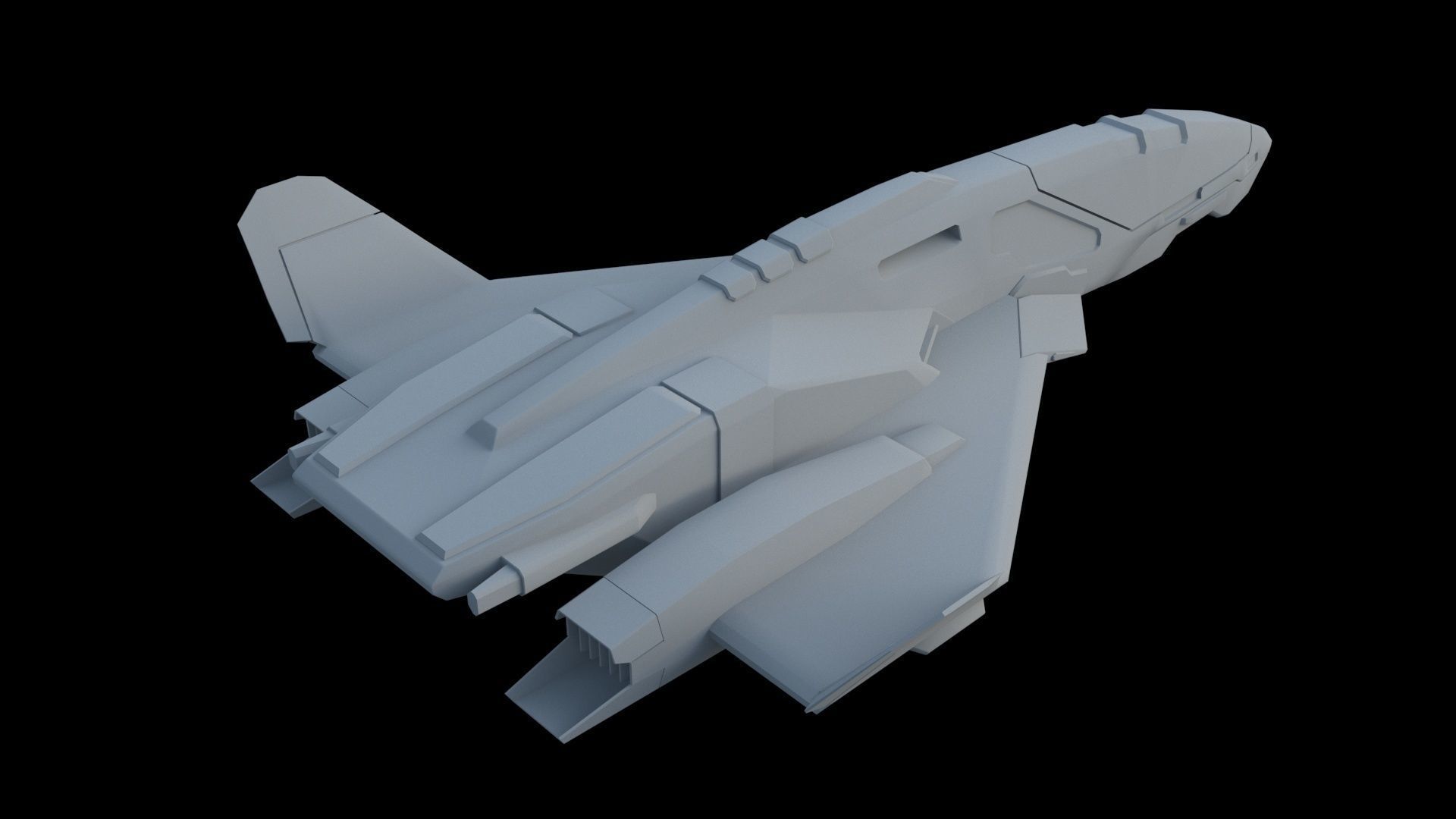 Sci Fi SET -  Aircraft Spaceship 3D model_12