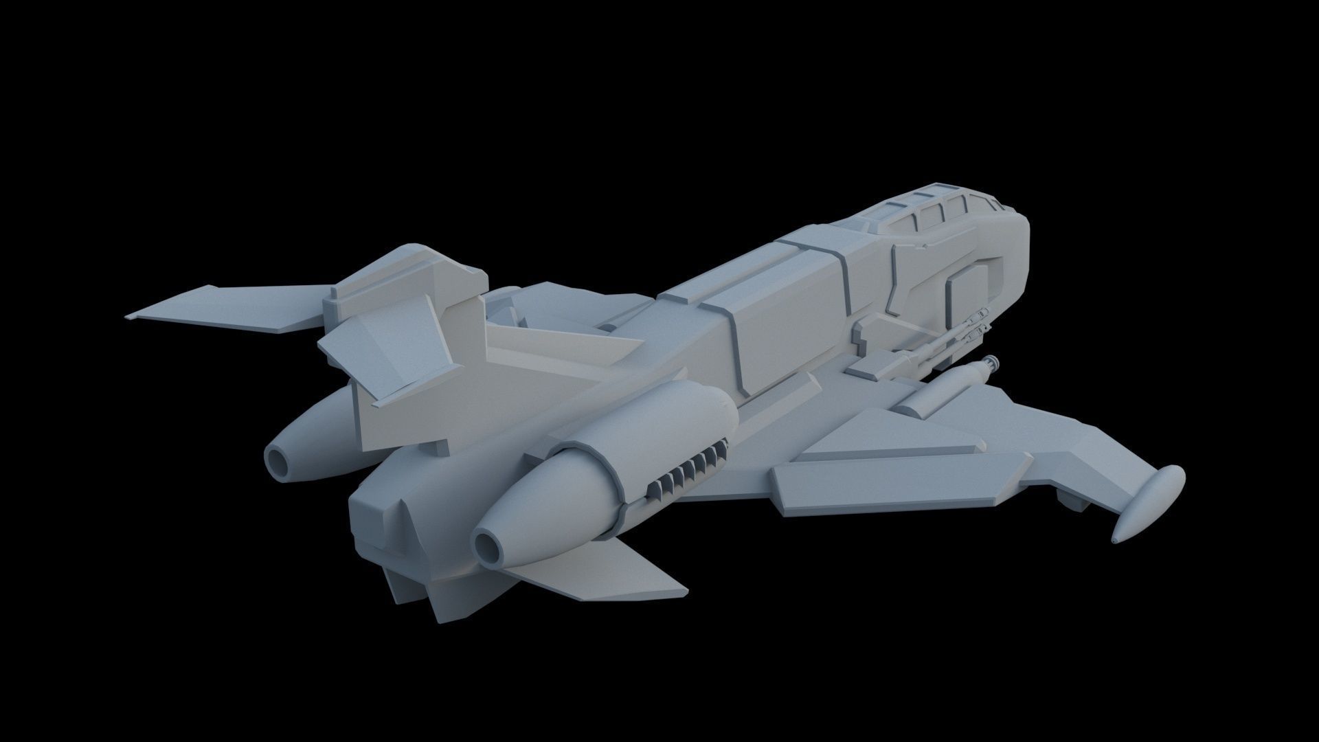Sci Fi SET -  Aircraft Spaceship 3D model_23