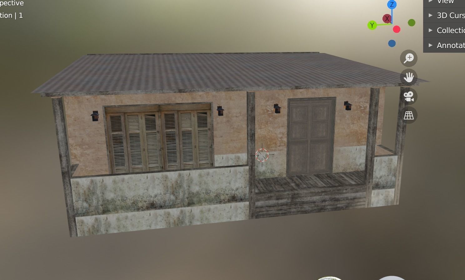 3D model house building 3 VR / AR / low-poly | CGTrader
