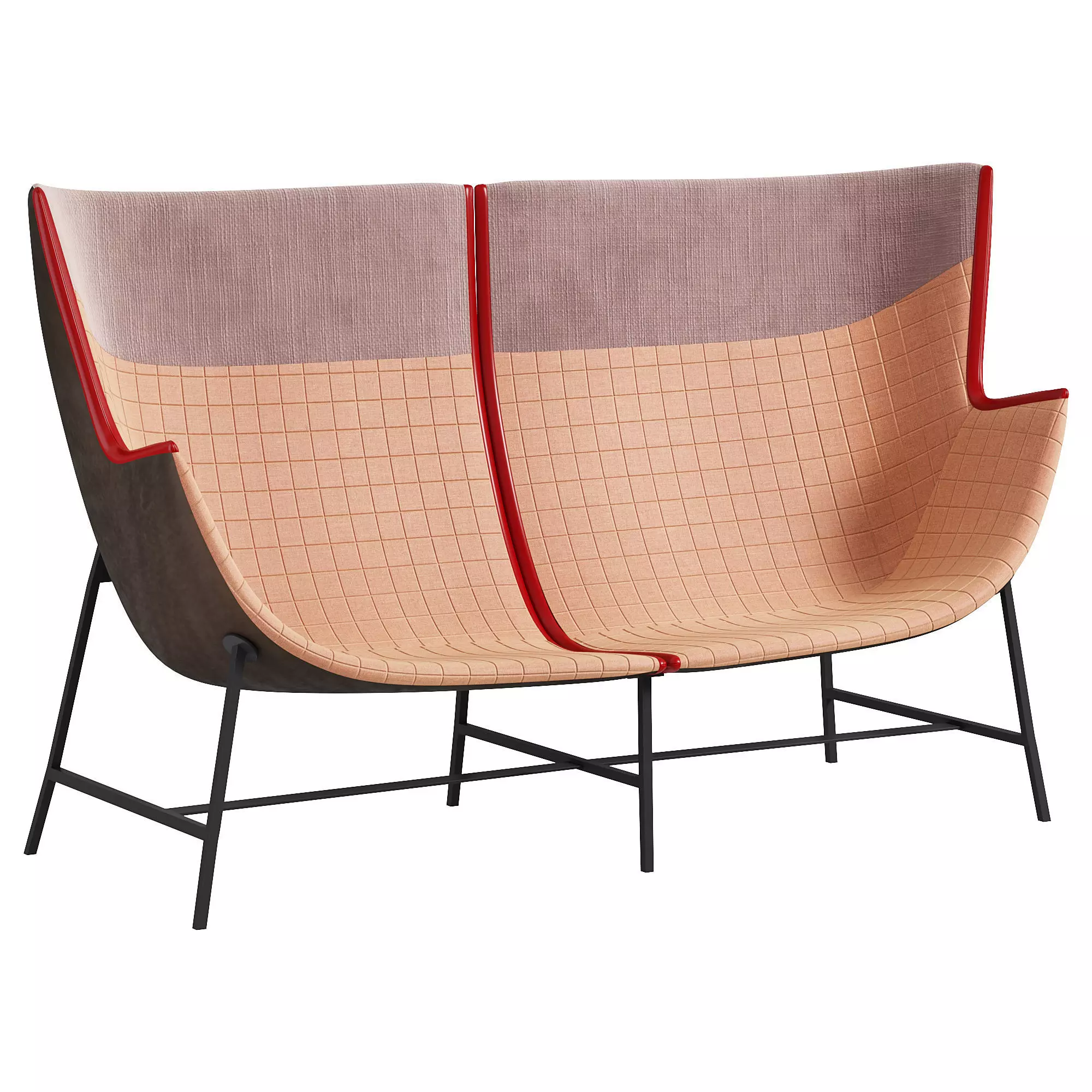 Paper Planes settee by Nipa Doshi 3D model