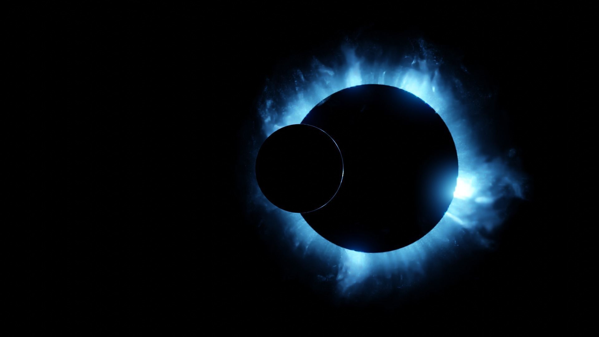 Space eclipse and nebula HDRI Sci-fi 3D Model Collection Low-poly 3D model_2