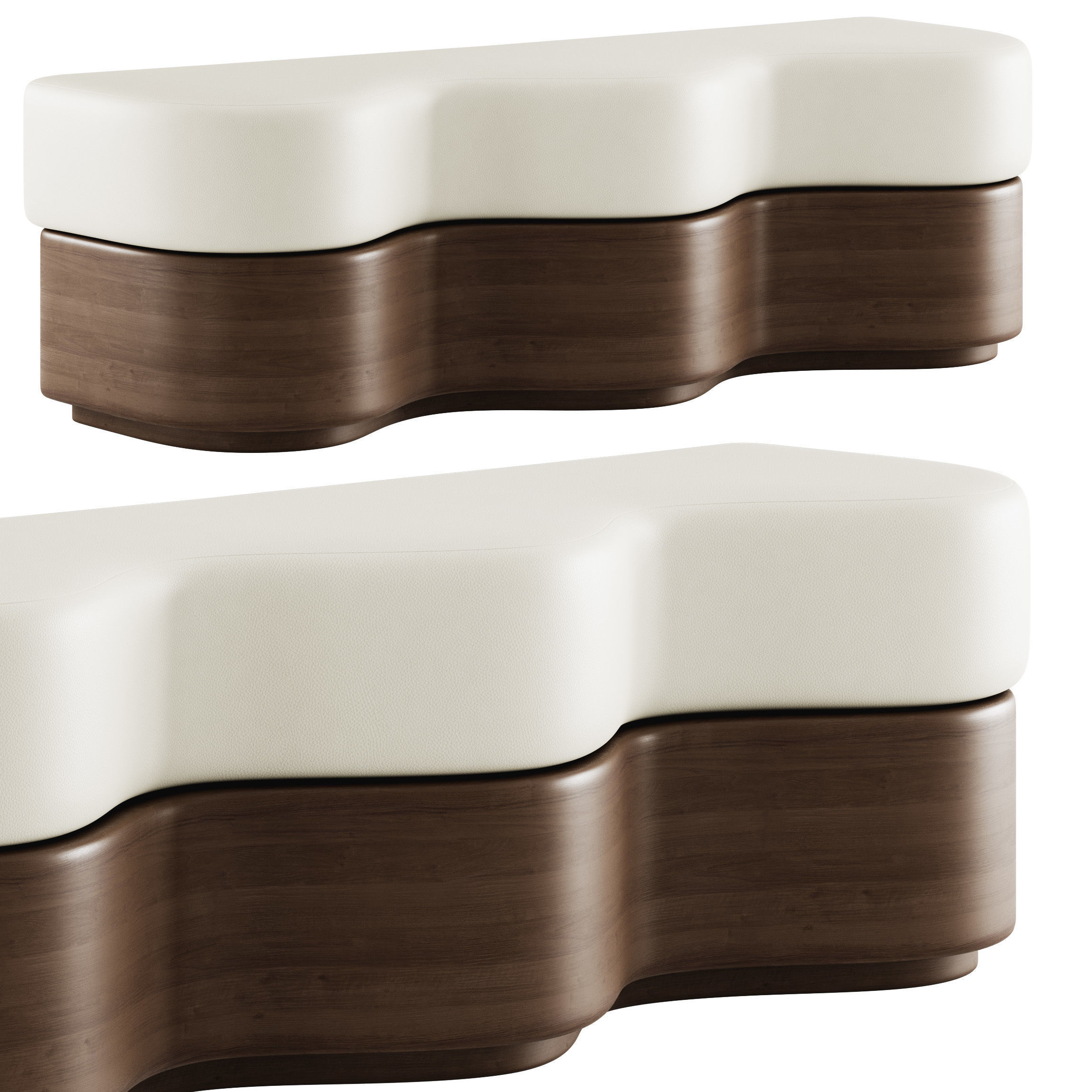 Triana Bench By En Gold 3D model_3