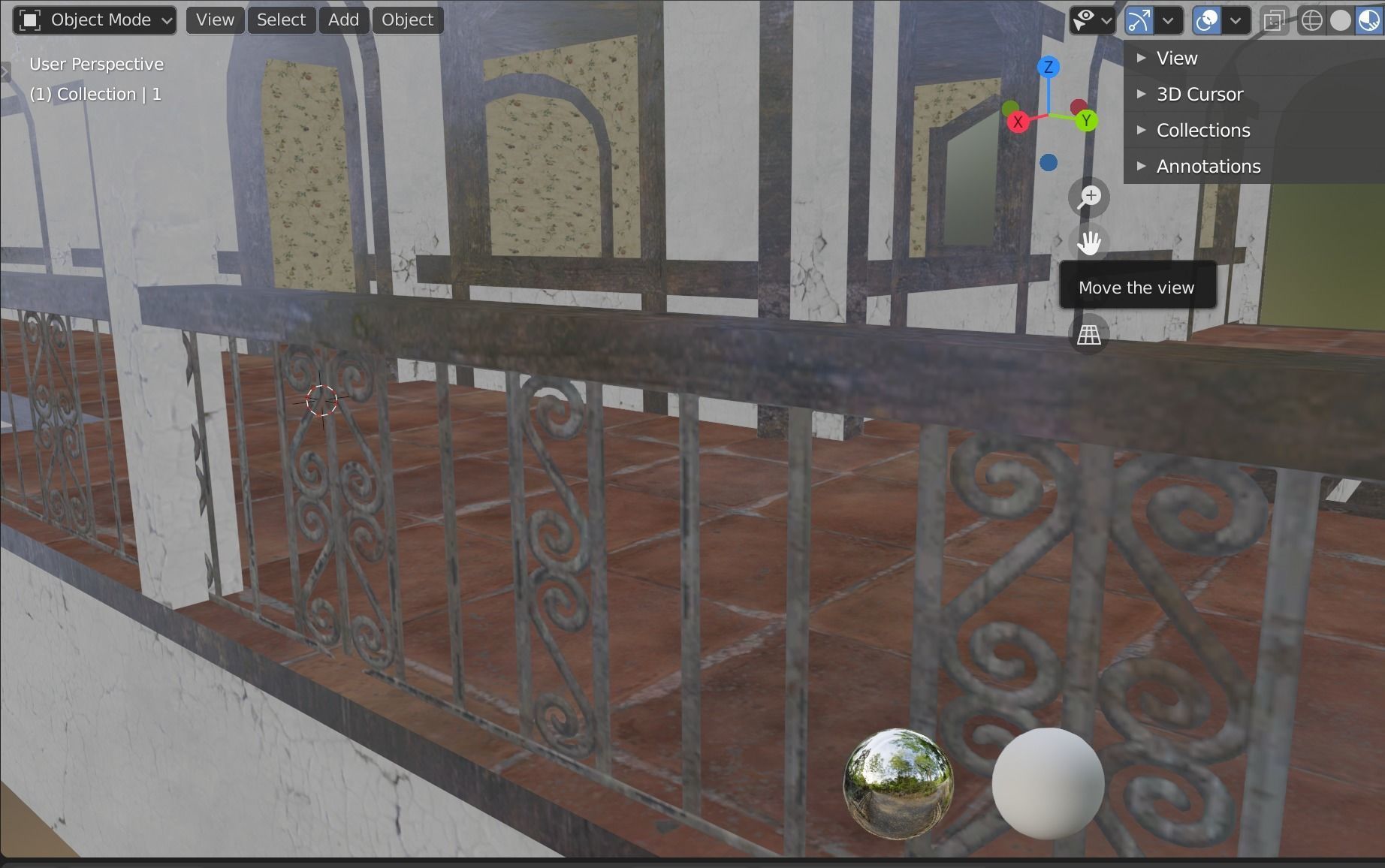 house building 4 Low-poly 3D model_9