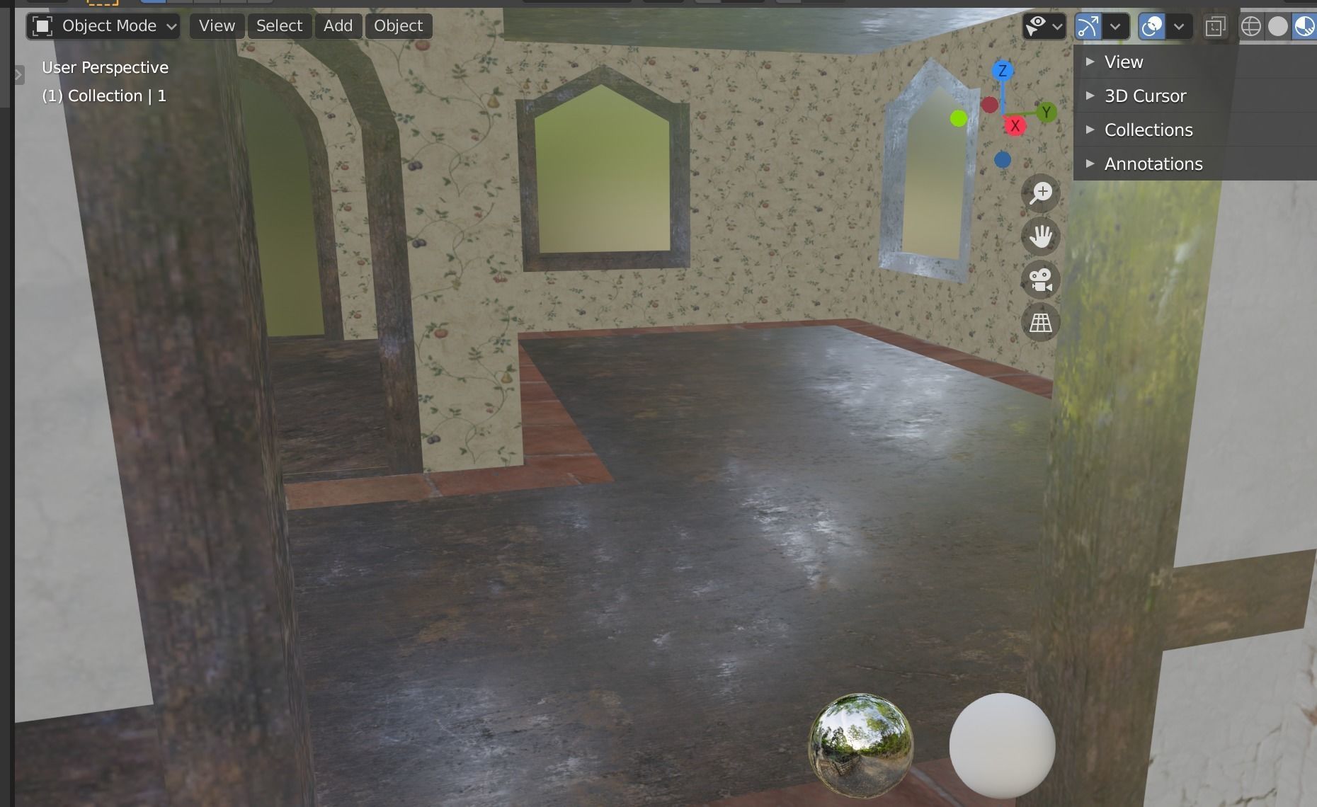 house building 4 Low-poly 3D model_5