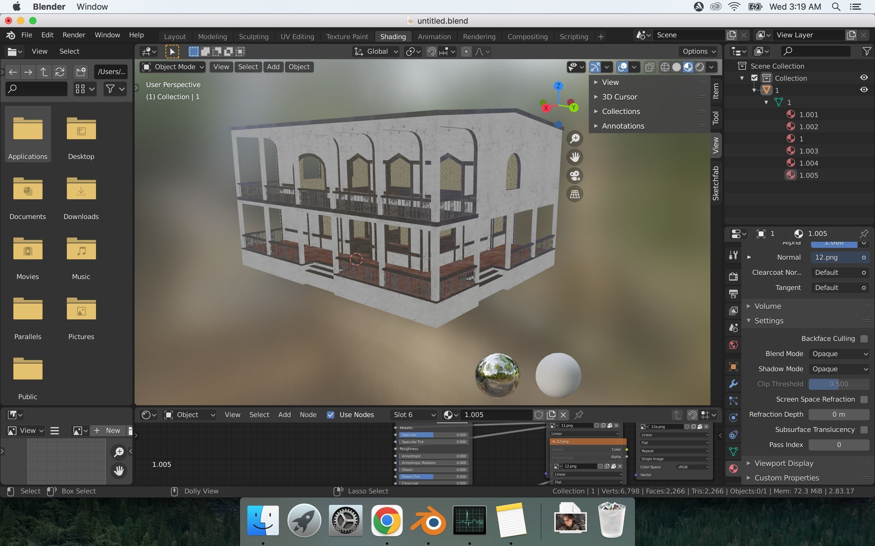 house building 4 Low-poly 3D model_11