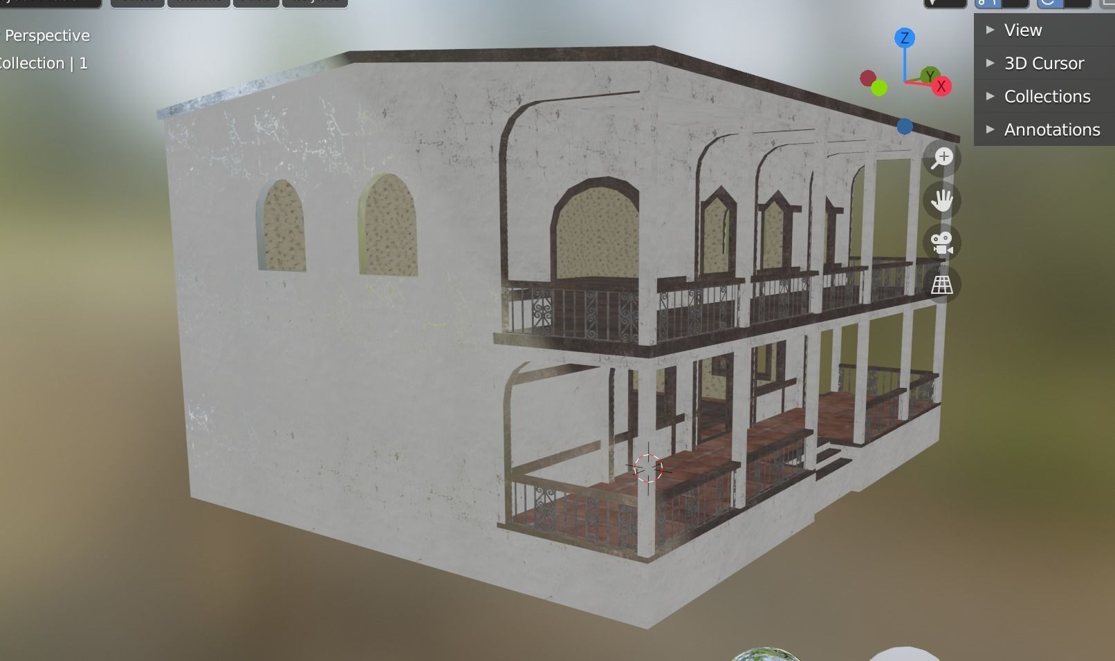 house building 4 Low-poly 3D model_12