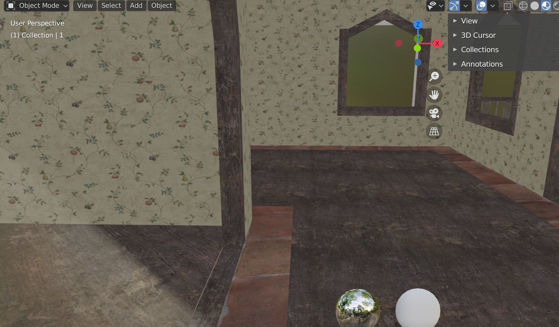 house building 4 Low-poly 3D model_6