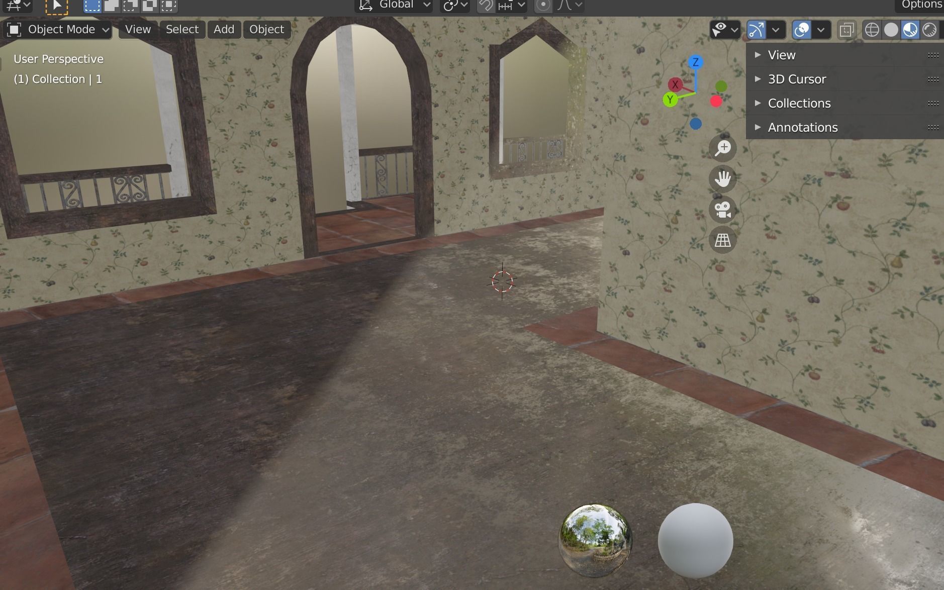 house building 4 Low-poly 3D model_7