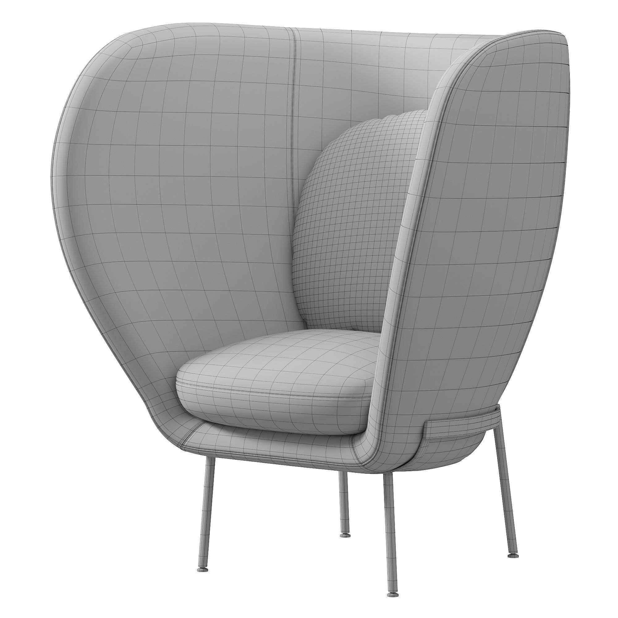 Armada armchair by Nipa Doshi  3D model_4
