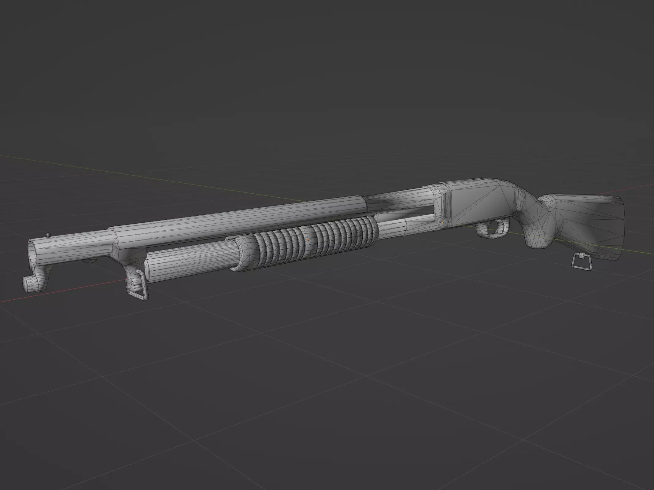 M1912 Winchester Low-poly 3D model