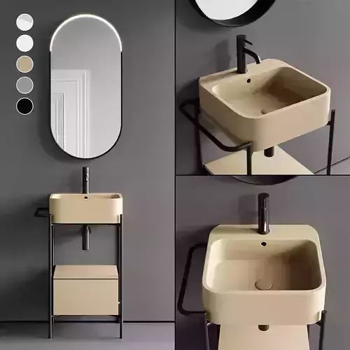 Axa Cosa Vanity Unit Set 1 3D model