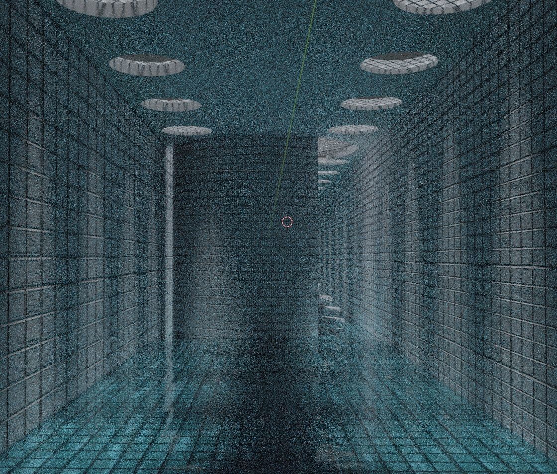 Hi-res scene in Backrooms style 3D model_3