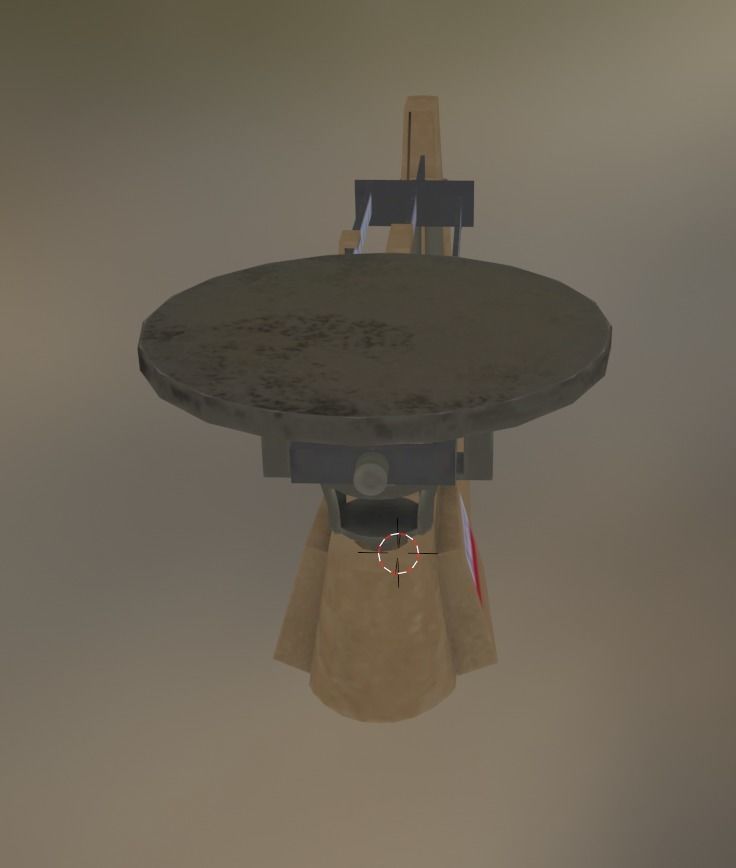 balance scale Low-poly 3D model_1