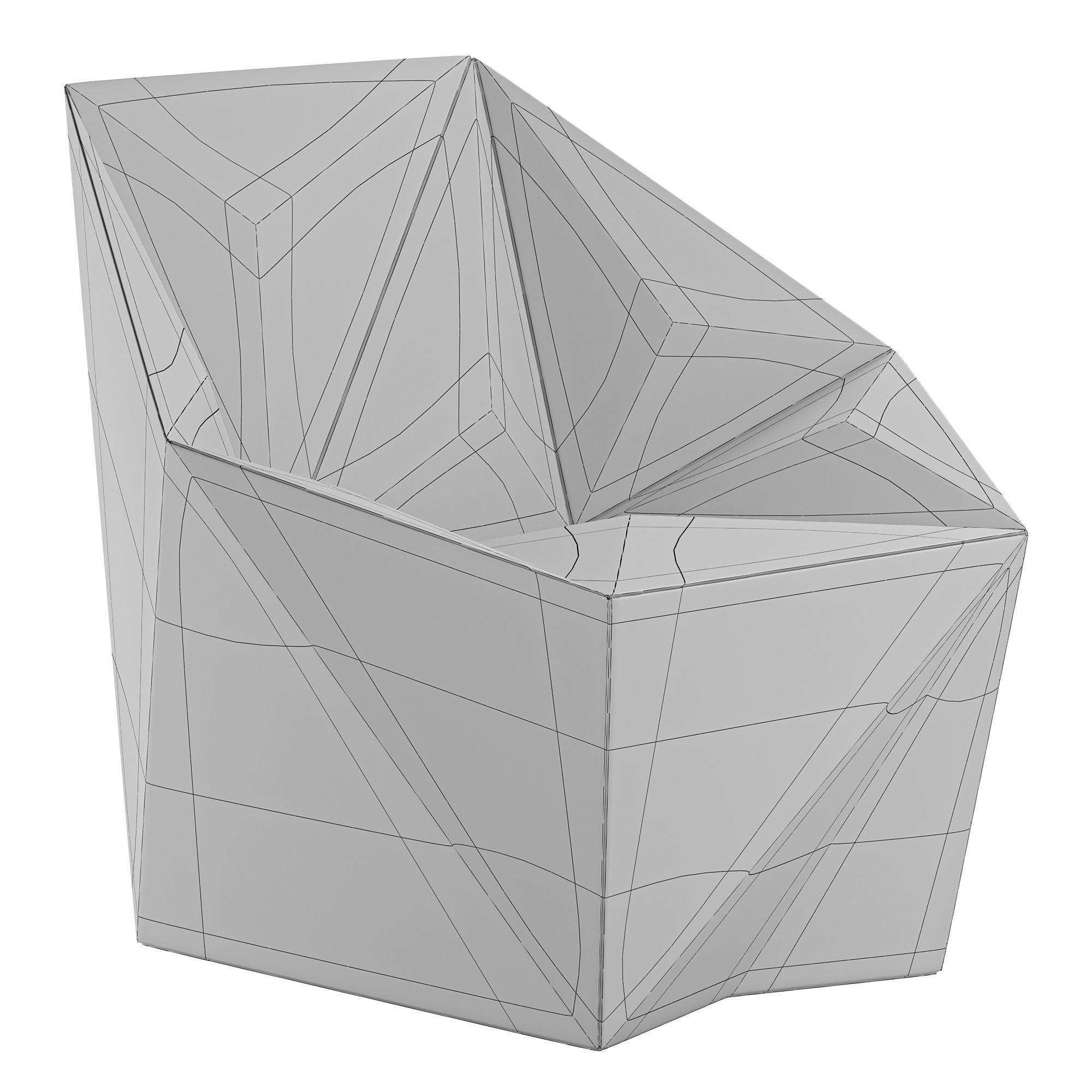 Gemma armchair by Moroso 3D model_3