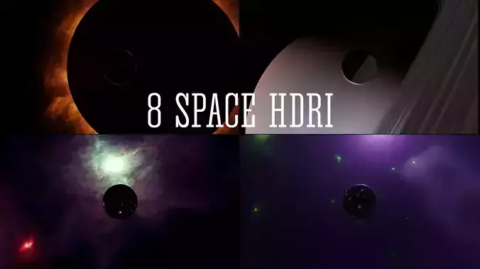 Space and cosmos HDRI Sci-fi 3D Model Collection