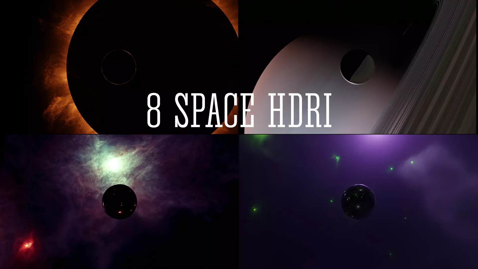 Space and cosmos HDRI Sci-fi 3D Model Collection Low-poly 3D model_0