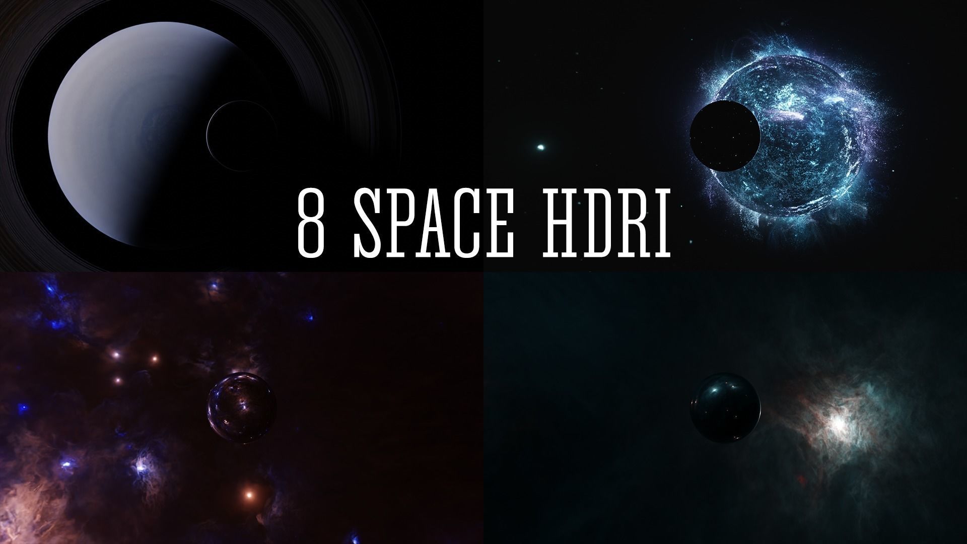 Space and cosmos HDRI Sci-fi 3D Model Collection Low-poly 3D model_1