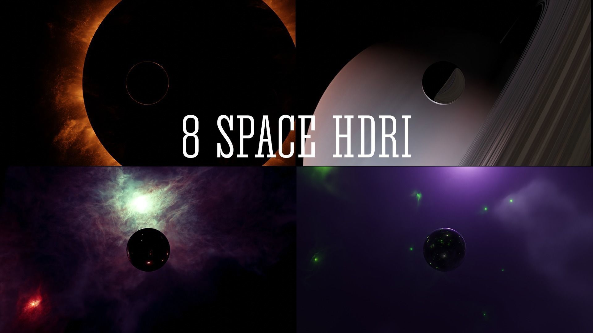 Space and cosmos HDRI Sci-fi 3D Model Collection Low-poly 3D model_1