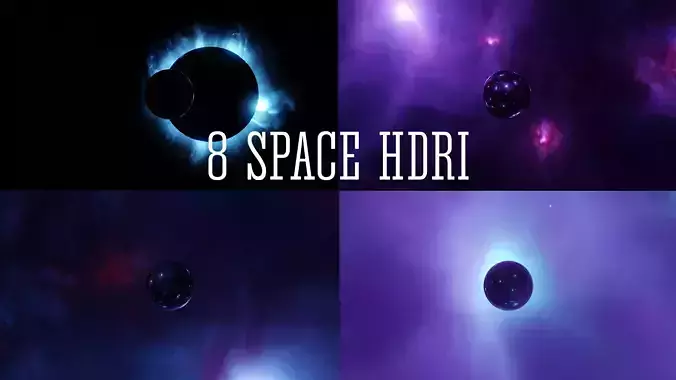 Space and cosmos HDRI Sci-fi 3D Model Collection Low-poly 3D model