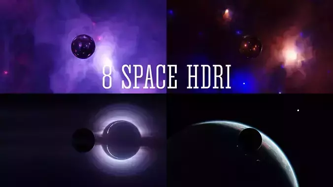 Space and cosmos HDRI Sci-fi 3D Model Collection