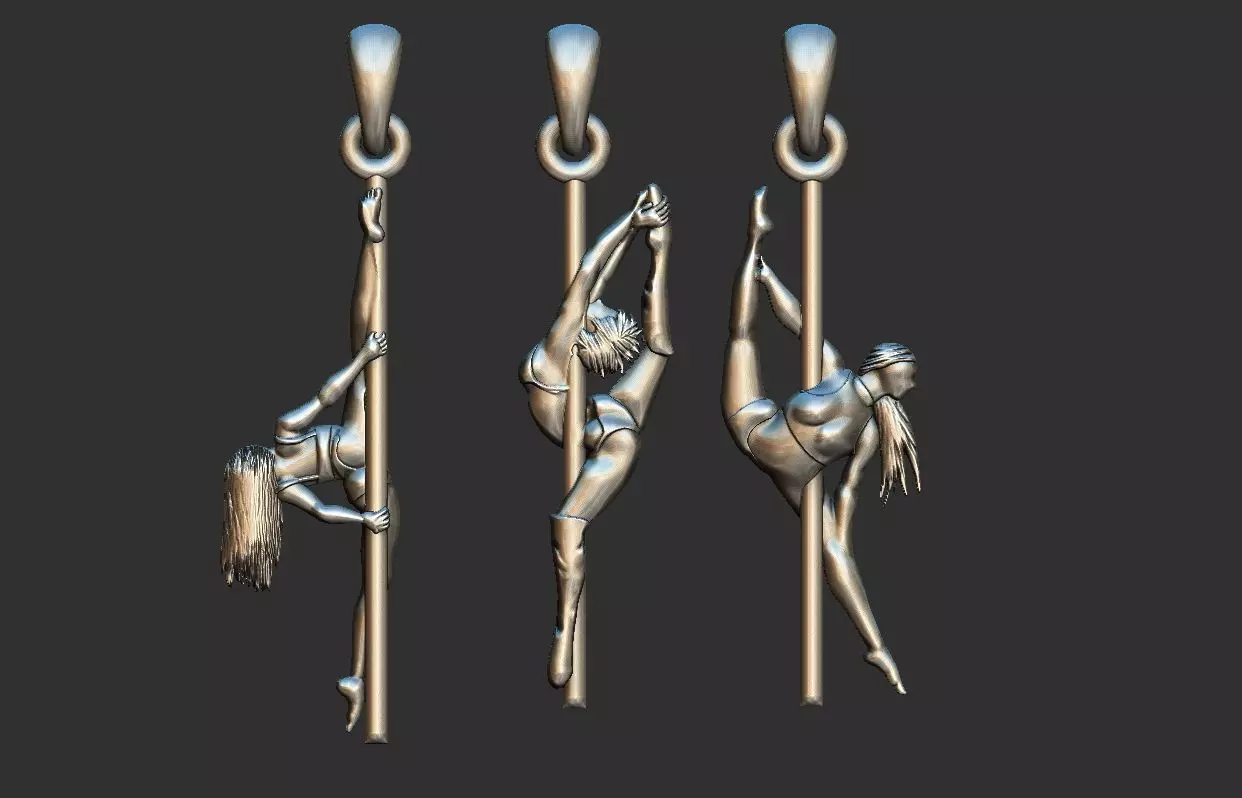 Pole Dancer Ladys 3D print model_0