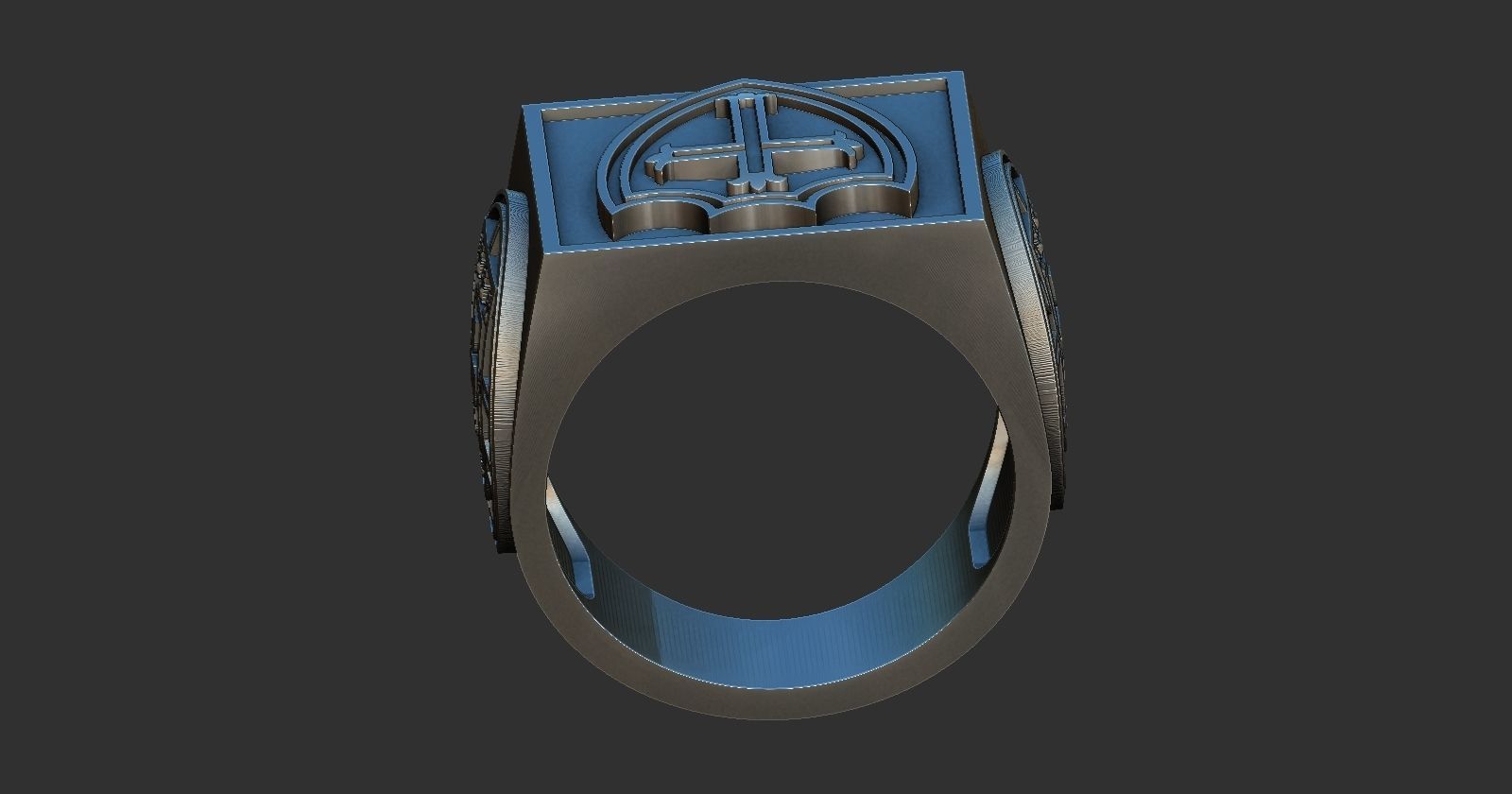 Portuguesa Soccer Ring 3D print model_7