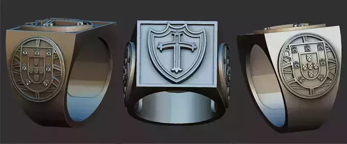 Portuguesa Soccer Ring 3D print model