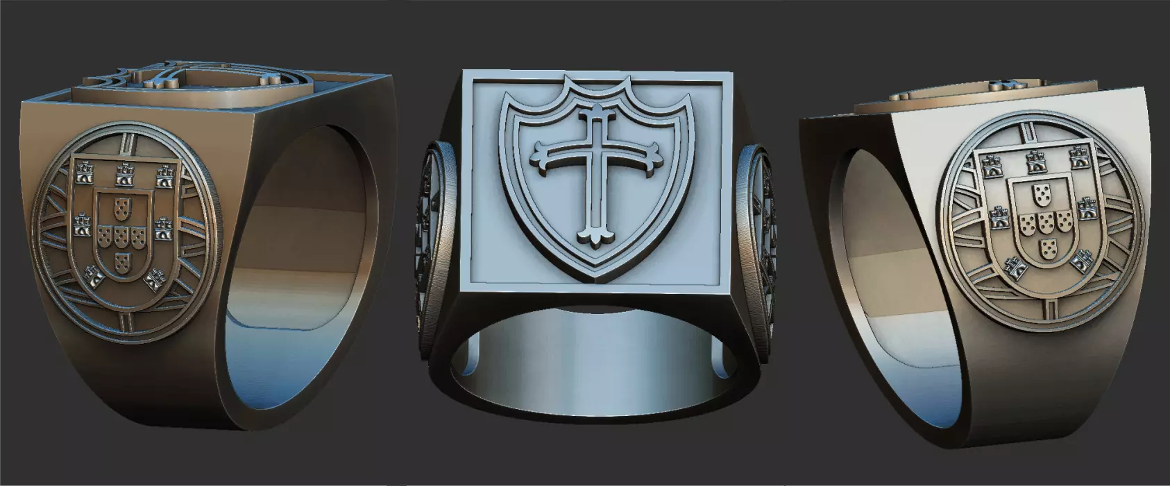 Portuguesa Soccer Ring 3D print model_0