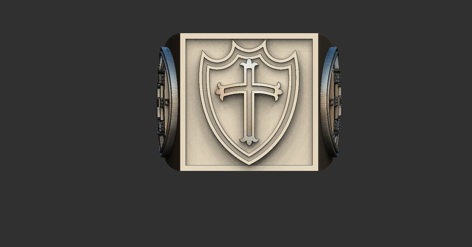 Portuguesa Soccer Ring 3D print model_9