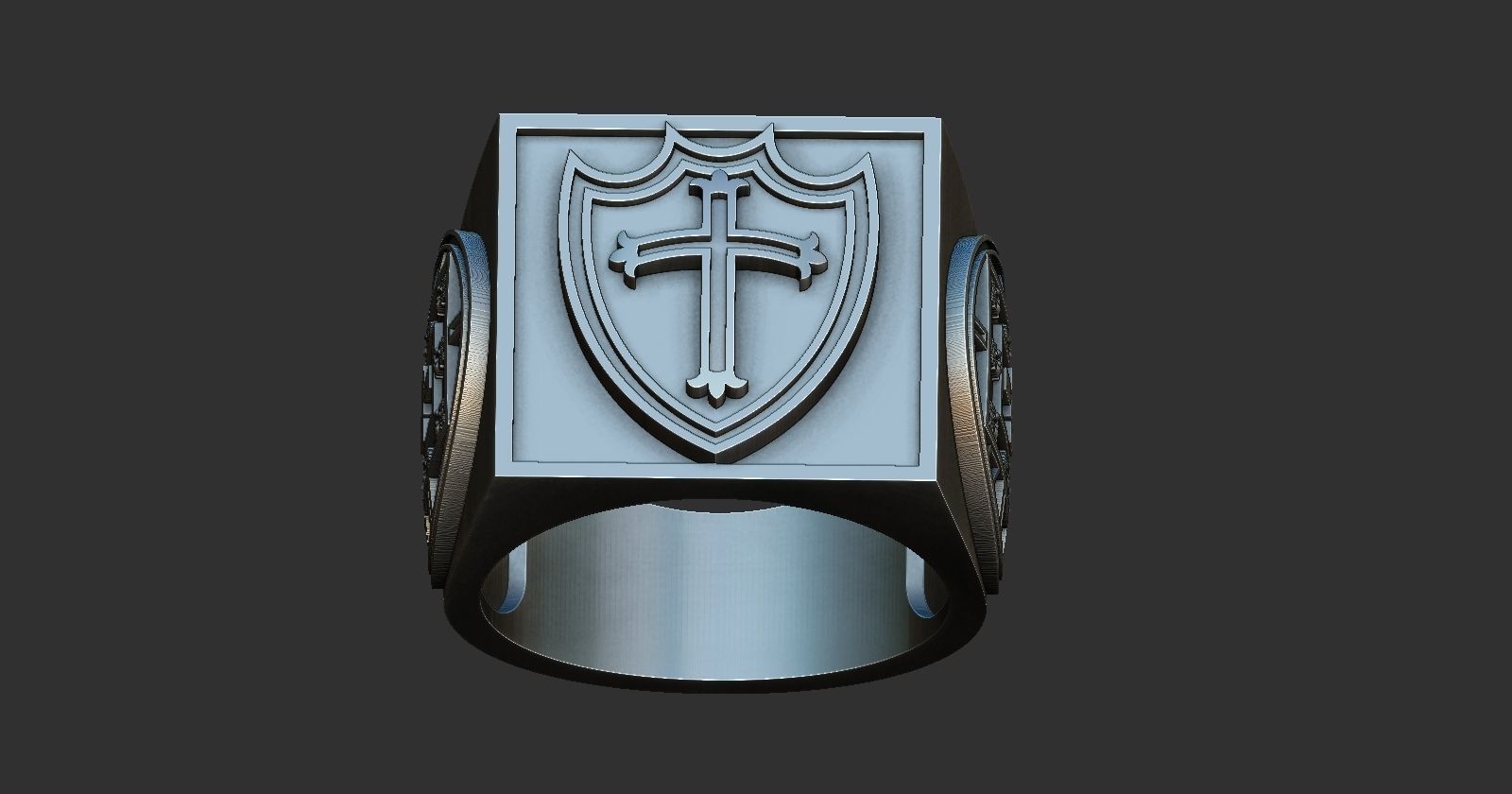 Portuguesa Soccer Ring 3D print model_1