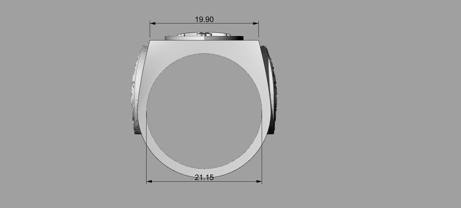 Portuguesa Soccer Ring 3D print model_5