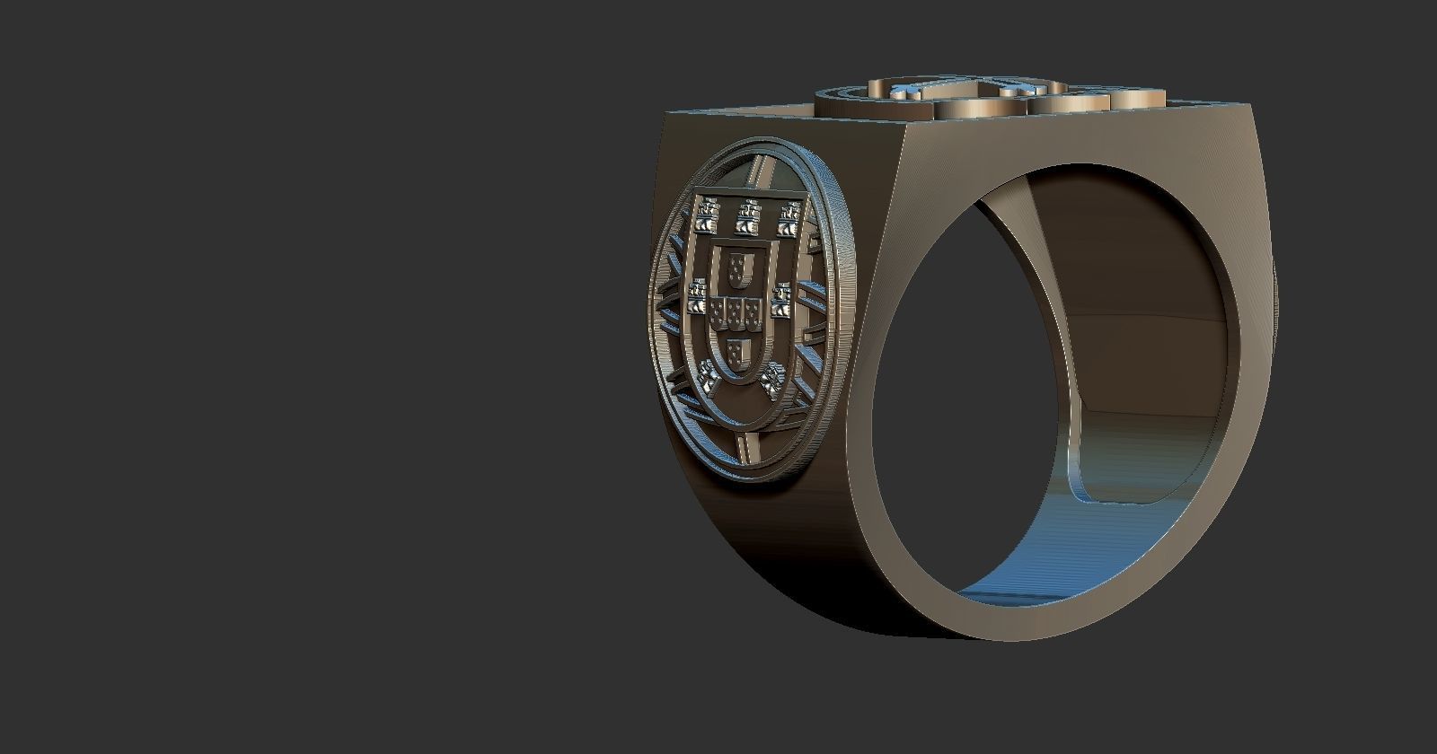 Portuguesa Soccer Ring 3D print model_8