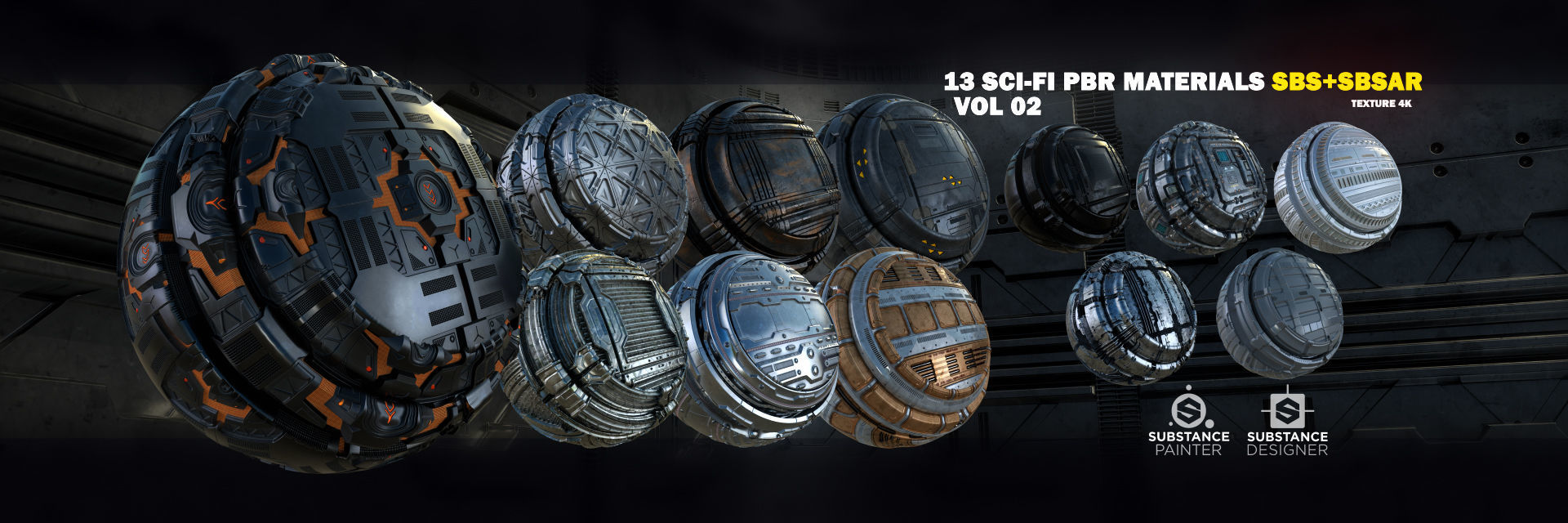 13 Sci-Fi PBR materials Texture_15