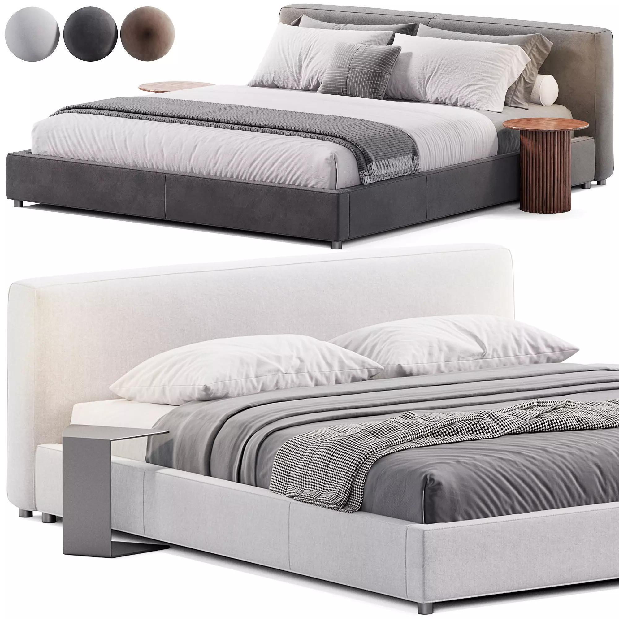Brody king bed by Elm Iron 3D model
