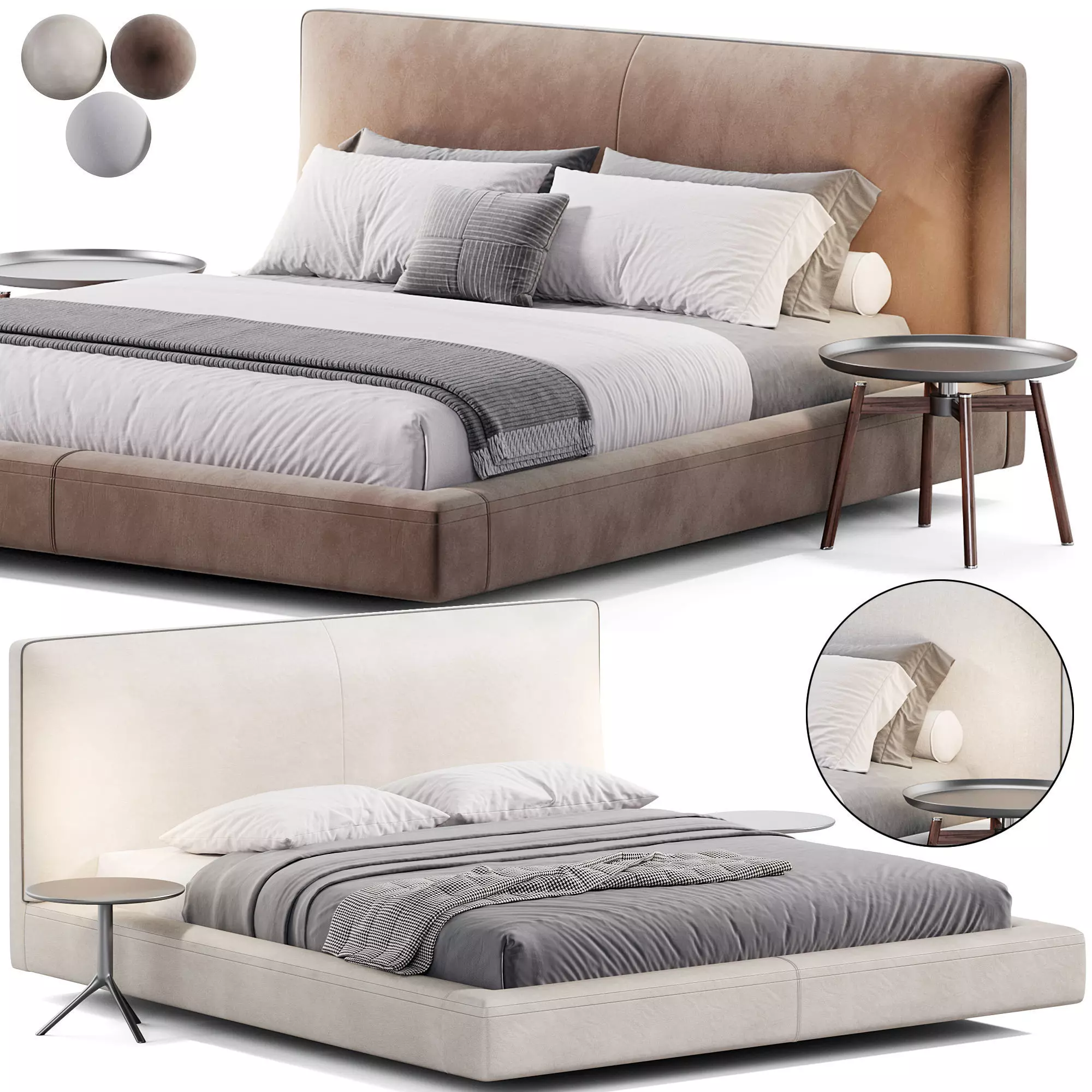 BeB Italia Richard bed 3D model