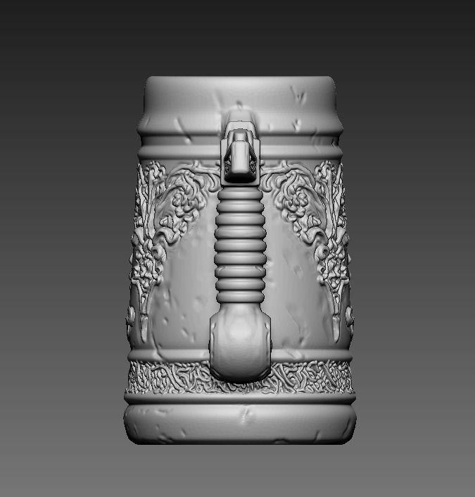 The Witcher 3 beer mug 3D print model_3