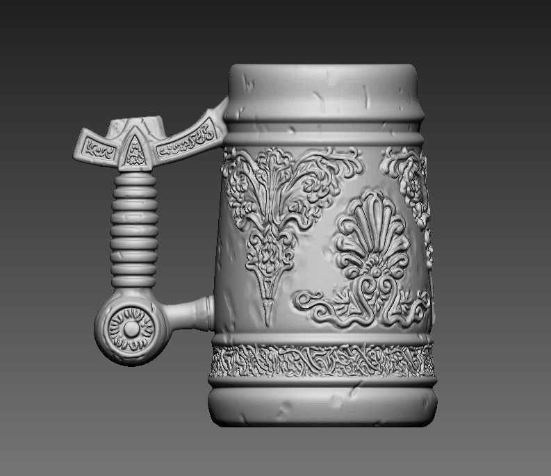 The Witcher 3 beer mug 3D print model_2