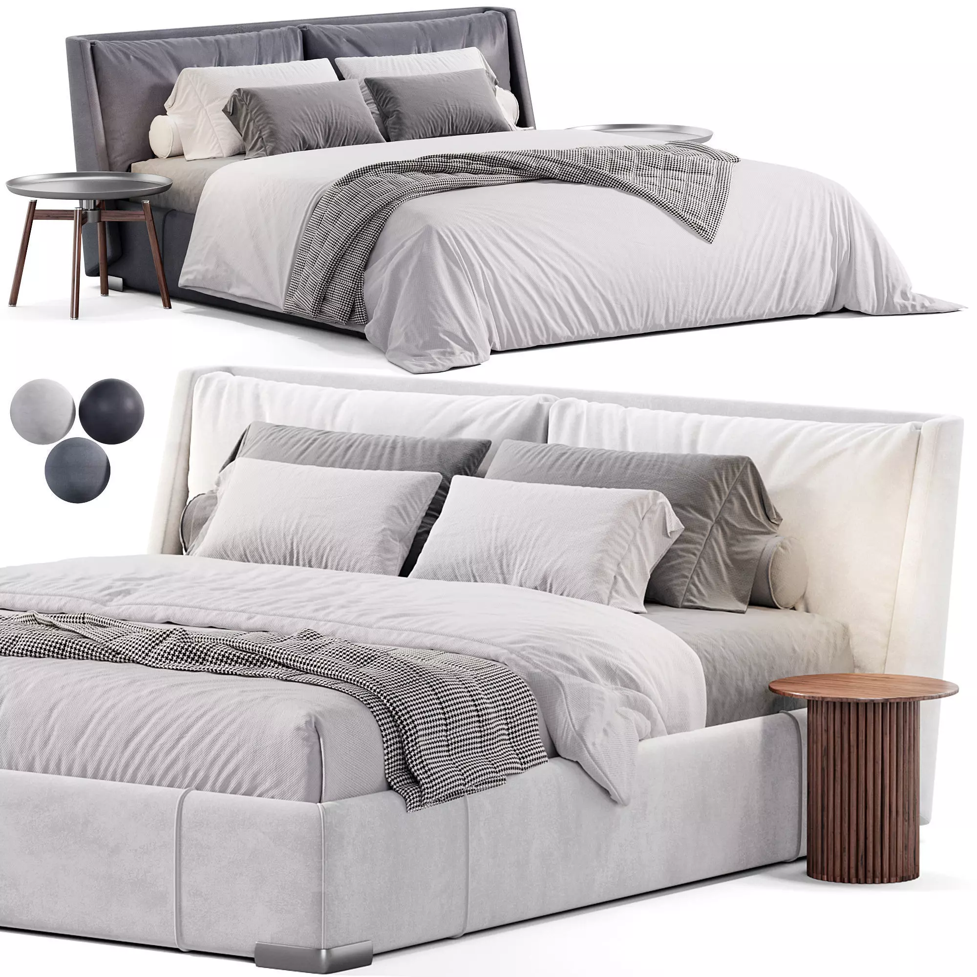 Natuzzi Fenice Bed 3D model