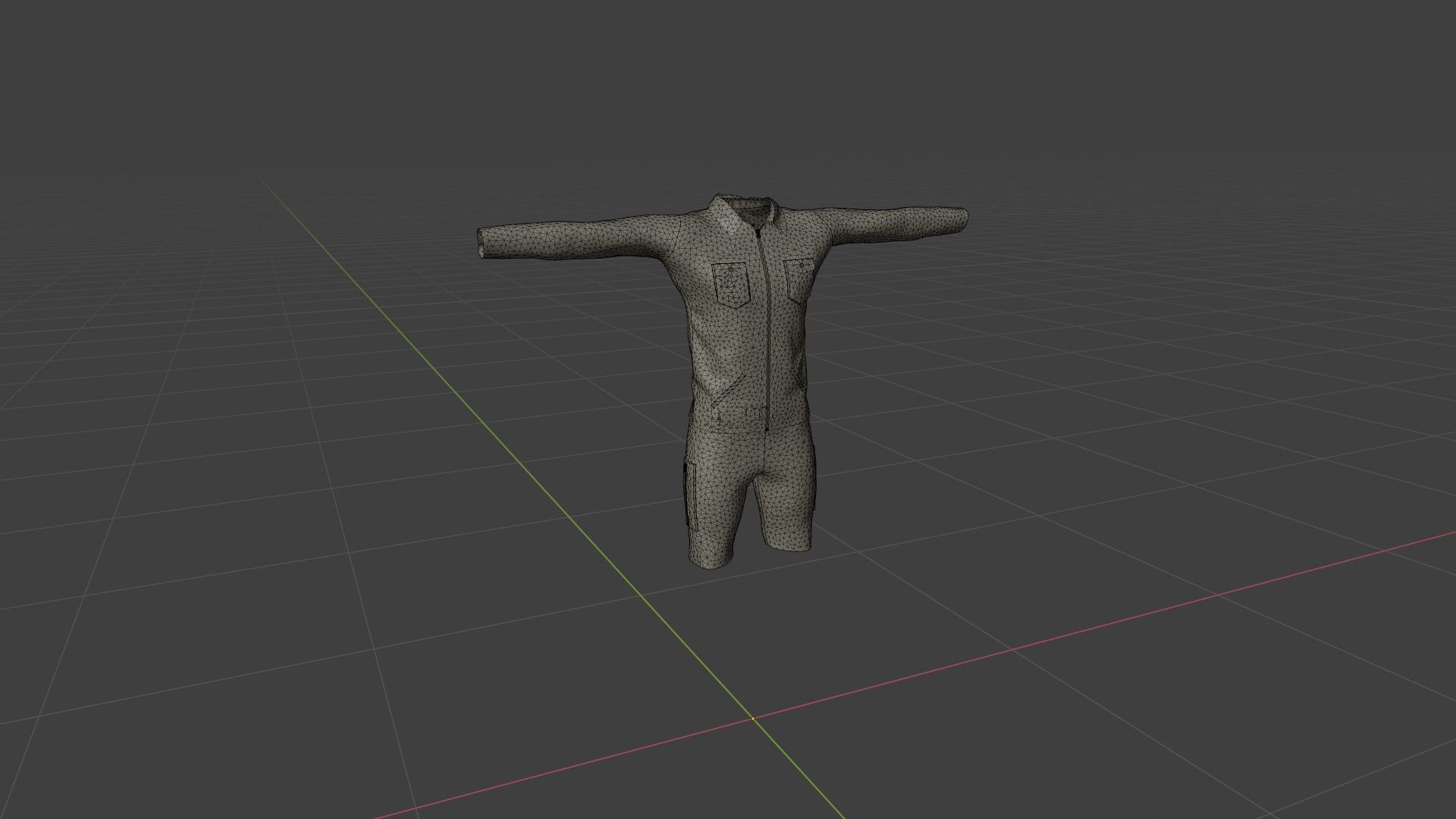 T-Pose Clothing  Low-poly 3D model_6