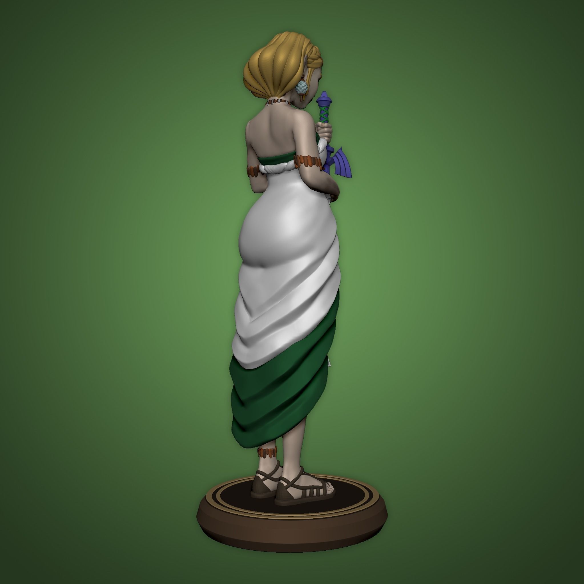 ZELDA DRESS FIGURE TEARS OF THE KINGDOM 3D print model_2