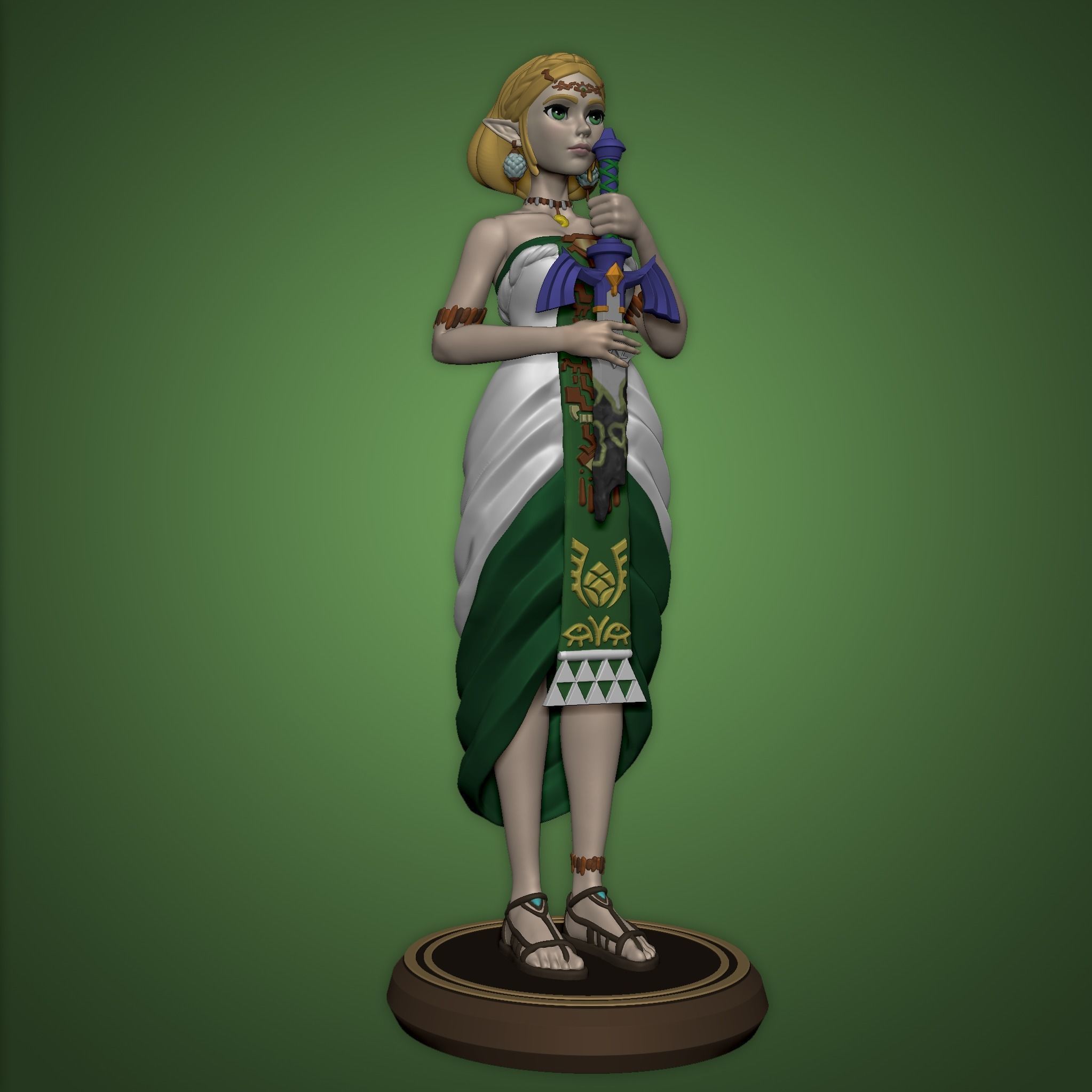 ZELDA DRESS FIGURE TEARS OF THE KINGDOM 3D print model_5